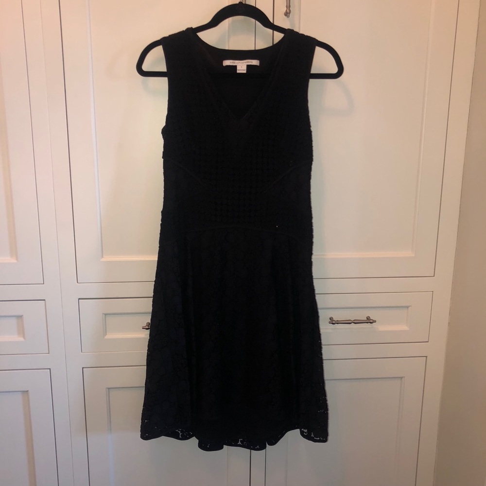 Diane Von Furstenberg black mini dress